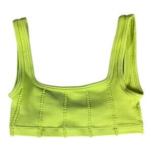 Urban Outfitters Out From Under Neon Green Sports Bra Low Back Active Size XS/S
